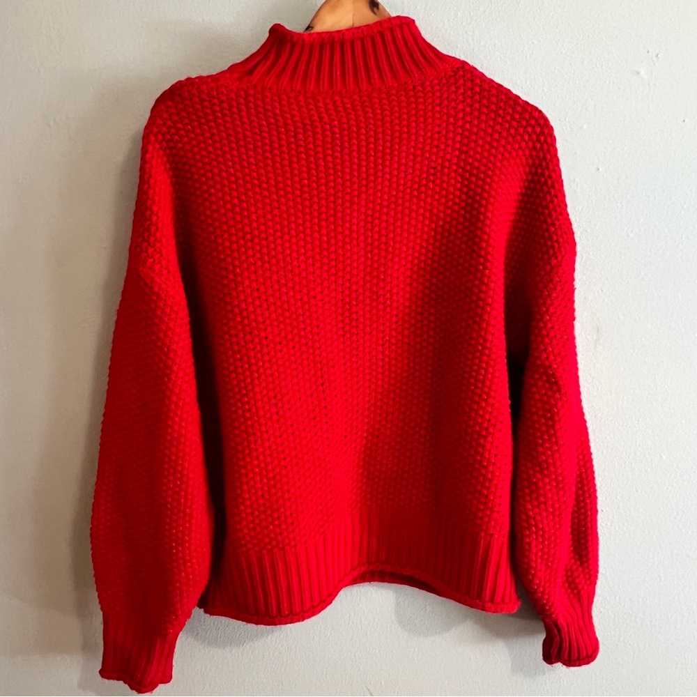 Cozy Red Women's Sweater - Picture 3 of 4